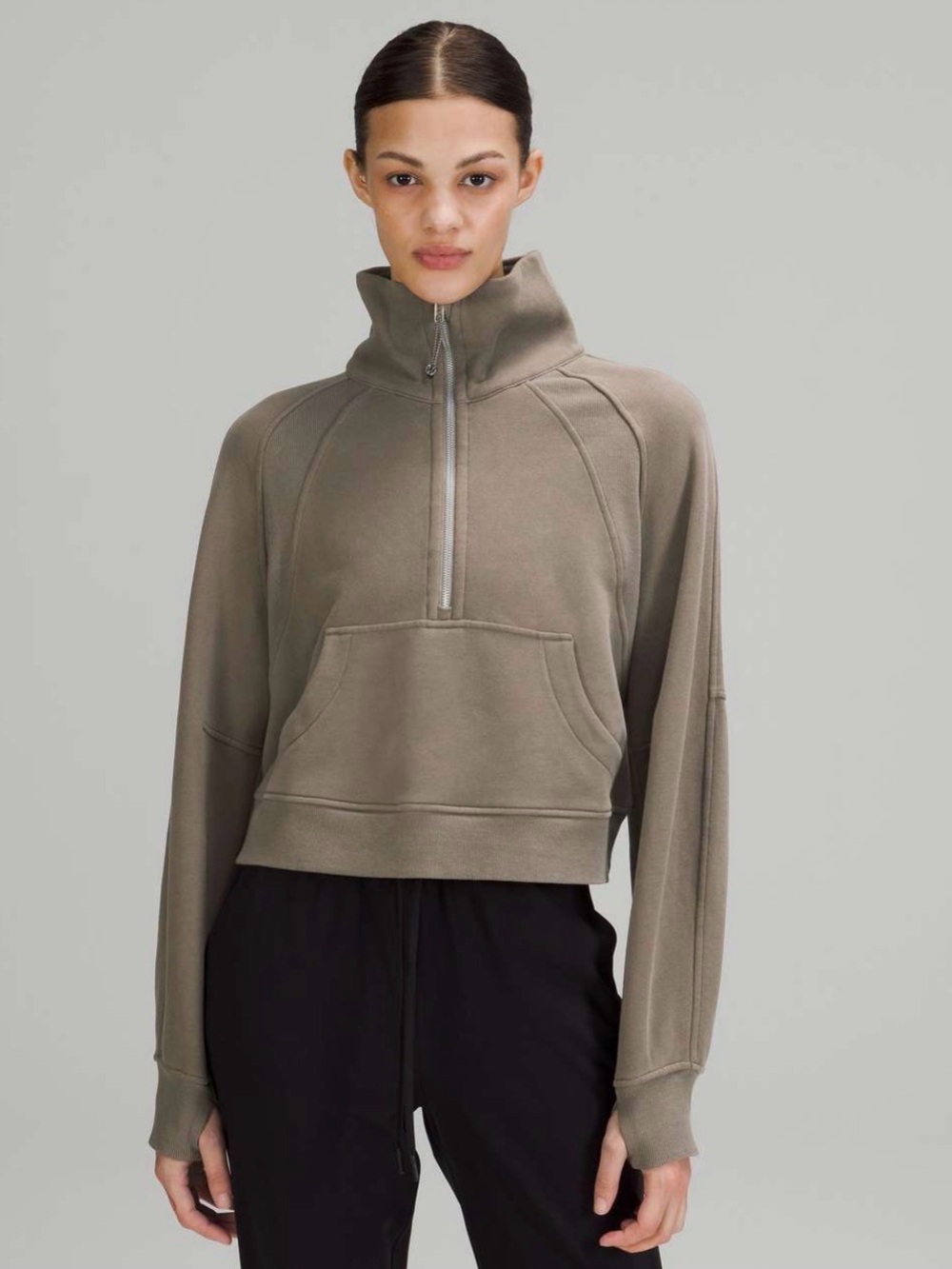 lululemon athletica scuba oversized funnel neck half zip